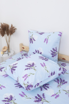 Наволочка бязь ГОСТ Лаванда светло-голубой