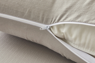 Комплект постельных принадлежностей, простыня на резинке Борт 25 + 2 наволочки 50*70 серый серый