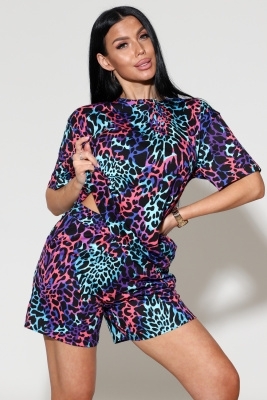 Костюм женский с шортами 137 фиолетовый